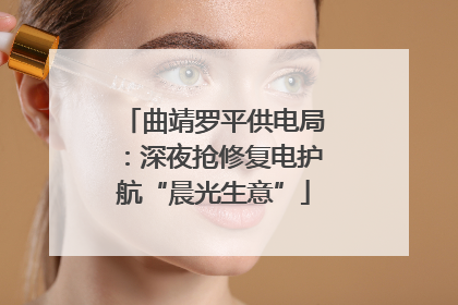 曲靖罗平供电局：深夜抢修复电护航“晨光生意”