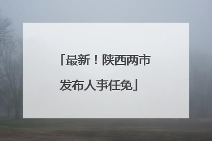 最新！陕西两市发布人事任免