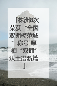 株洲8次荣获“全国双拥模范城”称号 厚植“双拥”沃土谱新篇