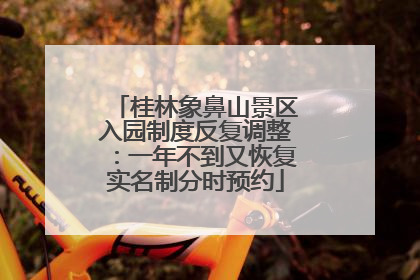 桂林象鼻山景区入园制度反复调整：一年不到又恢复实名制分时预约