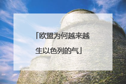 欧盟为何越来越生以色列的气
