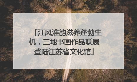 江风淮韵滋养蓬勃生机，三地书画作品联展登陆江苏省文化馆