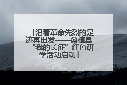 沿着革命先烈的足迹再出发——桑植县“我的长征”红色研学活动启动