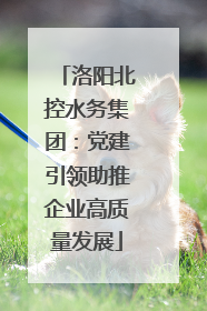 洛阳北控水务集团：党建引领助推企业高质量发展