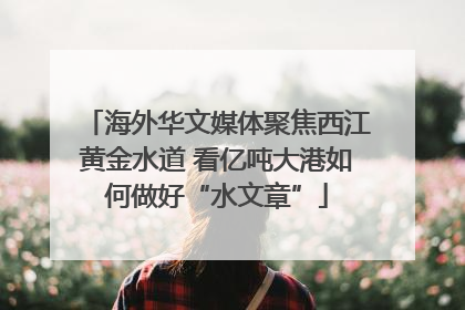 海外华文媒体聚焦西江黄金水道 看亿吨大港如何做好“水文章”