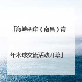 海峡两岸（南昌）青年木球交流活动开幕