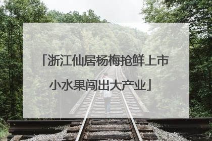 浙江仙居杨梅抢鲜上市 小水果闯出大产业
