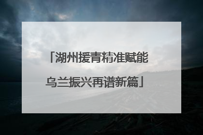湖州援青精准赋能 乌兰振兴再谱新篇