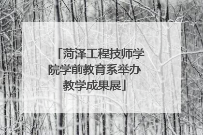 菏泽工程技师学院学前教育系举办教学成果展