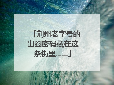 荆州老字号的出圈密码藏在这条街里……