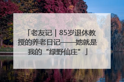 老友记｜85岁退休教授的养老日记——她就是我的“绿野仙庄”