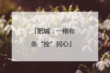 肥城：一根布条“拴”民心