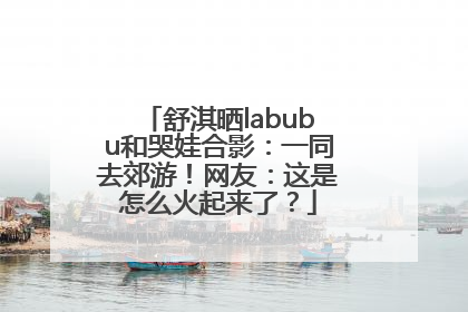 舒淇晒labubu和哭娃合影：一同去郊游！网友：这是怎么火起来了？