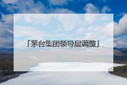 茅台集团领导层调整