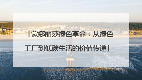 蒙娜丽莎绿色革命：从绿色工厂到低碳生活的价值传递