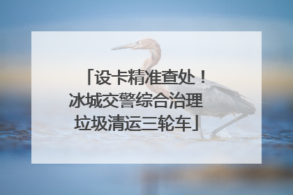设卡精准查处！冰城交警综合治理垃圾清运三轮车