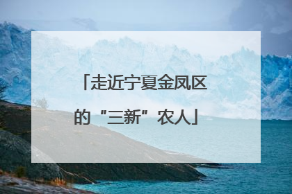走近宁夏金凤区的“三新”农人