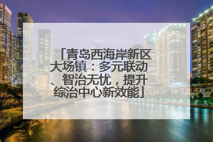 青岛西海岸新区大场镇：多元联动、智治无忧，提升综治中心新效能
