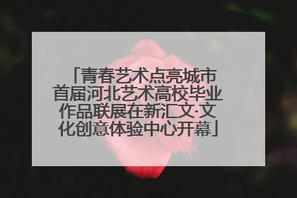 青春艺术点亮城市 首届河北艺术高校毕业作品联展在新汇文·文化创意体验中心开幕