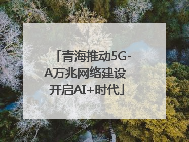 青海推动5G-A万兆网络建设 开启AI+时代