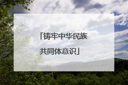 铸牢中华民族共同体意识