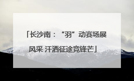 长沙南：“羽”动赛场展风采 汗洒征途竞锋芒