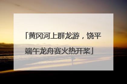 黄冈河上群龙游，饶平端午龙舟赛火热开桨