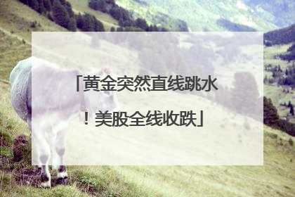 黄金突然直线跳水！美股全线收跌