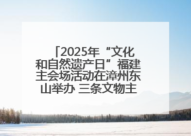 2025年“文化和自然遗产日”福建主会场活动在漳州东山举办 三条文物主题游径发布
