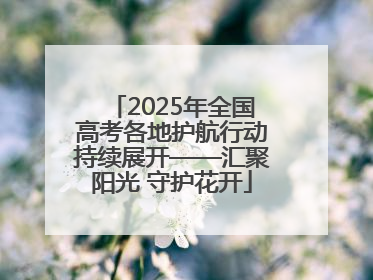 2025年全国高考各地护航行动持续展开——汇聚阳光 守护花开