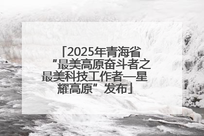 2025年青海省“最美高原奋斗者之最美科技工作者—星耀高原”发布