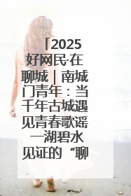 2025好网民·在聊城｜南城门青年：当千年古城遇见青春歌谣 一湖碧水见证的“聊城式浪漫”
