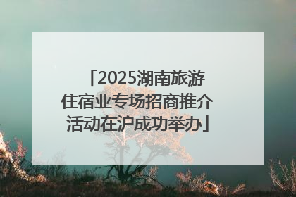 2025湖南旅游住宿业专场招商推介活动在沪成功举办