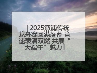 2025溆浦传统龙舟赛圆满落幕 竞速表演双燃 共展“大端午”魅力