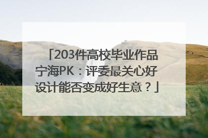 203件高校毕业作品宁海PK：评委最关心好设计能否变成好生意？