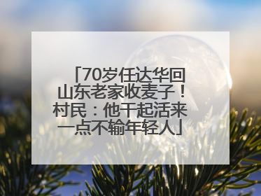 70岁任达华回山东老家收麦子！村民：他干起活来一点不输年轻人