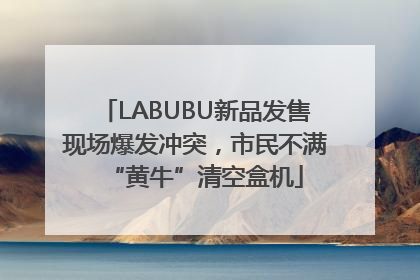 LABUBU新品发售现场爆发冲突，市民不满“黄牛”清空盒机